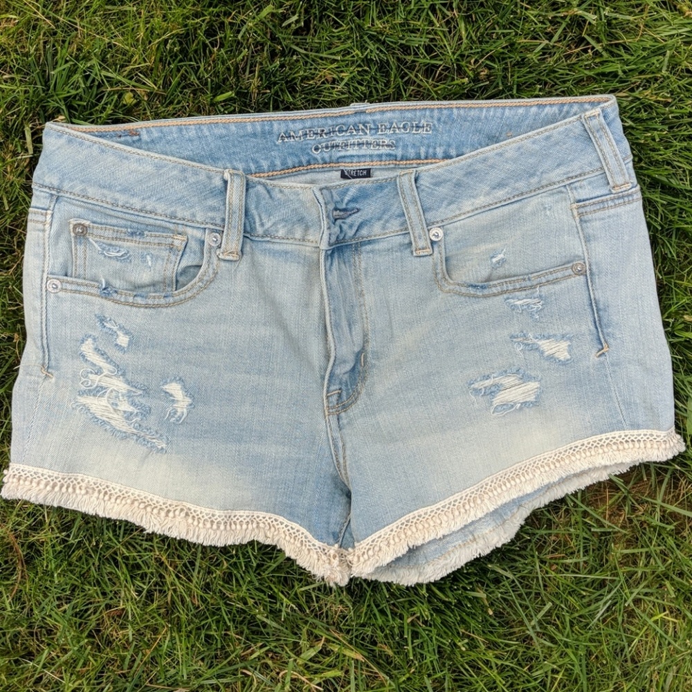 American Eagle Boho Denim Shorts